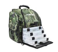 AUMTISC Sac à dos de pêche sac de pêche polyvalent avec housse de protection contre la pluie Comprend 4 boîtes de pêche camouflage