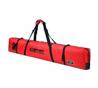 AUMTISC Ski Kit Bags Sac de Sport d'hiver de Voyage Unique Rembourré pour Transporter Les Skis Poche pour équipement avec poignée réglable Rouge 170cm