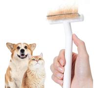 aumuca Brosse Chat Chien poil Court, Brosses de Toilettage pour Chats et Chien avec Construit en Une Seule Pièce pour I'élimination des poils Morts