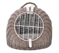 Aumüller Grotte pour Chat / Panier de Transport De en Saule , Vintage Gris/Brun