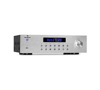 Auna Amplificateur Audio Bluetooth, Système Stéréo 4 Canaux, Récepteur HiFi, Contrôle Basses et Aigus, Télécommande, AUX