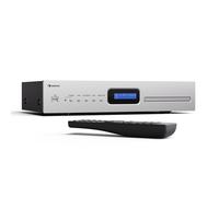 Lecteur CD Hifi Auna - Lecture CD-R/RW MP3 - Télécommande - Port USB - Chaîne HiFi Argent