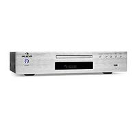 AUNA AV2-CD509 - Lecteur CD HiFi, Lecteur CD, Compatible MP3, Entrée USB-MP3, Sorties numérique et analogique, Utilisation Confortable - Argent
