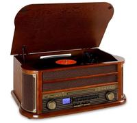 auna Belle Epoque 1908 chaîne stéréo rétro Bluetooth USB CD MP3