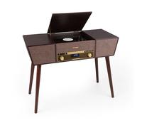 auna Belle Epoque 1912 platine vinyle rétro CD BT USB DAB+/FM marron