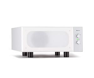 AUNA Ensembles Home Cinéma, Haut Parleur Hi-FI, Ampli Home Cinema de 80W RMS à 100W Max, Enceintes Design et Compact, Caisson de Basse, Subwoofer Stéréo, AUX pour Lecteurs MP3, CD, Arrêt Automatique