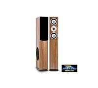 Linie 501 FS BK Paire d´enceintes colonne passives 140W RMS -noyer