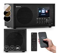 Auna Radio Portable Bluetooth et Rechargeable, Poste Radio Numérique Dab/Dab+/FM/Streaming, Mini Portables Stéréo, Écran HCC, 5h d'Autonomie, FM, Alarme de Réveil, Alimentée au Secteur