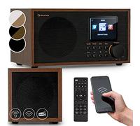 Auna Radio Portable Bluetooth et Rechargeable, Poste Radio Numérique Dab/Dab+/FM/Streaming, Mini Portables Stéréo, Écran HCC, 5h d'Autonomie, FM, Alarme de Réveil, Alimentée au Secteur