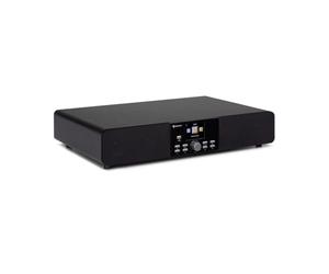 AUNA Stealth Base - Connect Soundbase, 2 x 15 W + 30 W RMS, Radio Internet/Dab + / FM, Fonction Bluetooth, Application AirMusic Control, écran LCD 2,8", Port USB, entrée de Ligne - Noir