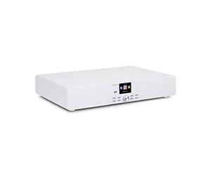 AUNA Stealth Base - Connect Soundbase, 2 x 15 W + 30 W RMS, Radio Internet/Dab + / FM, Fonction Bluetooth, Application AirMusic Control, écran LCD 2,8", Port USB, entrée de Ligne - Blanc