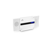 auna V-20 DAB Chaîne HiFi stéréo verticale Bluetooth NFC CD USB MP3 DAB+ - blanc