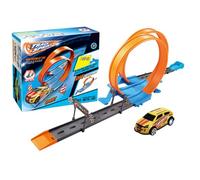 Aunaging Track Race Car - Ensemble de route pour bâtiments flexibles, kit de jeu pour véhicules à traction créative, jeu de construction éducative, activités de course amusantes | Pistes interactives