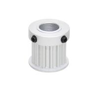 AUNANGLJSCS 1pc S5M-22 Dents de Type K dent curviligne avec Une poulie Courroie synchrone en Alliage d'aluminium à Dessus Plat, Largeur rainure 27mm(Bore 16mm)