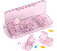 Aundhegrtt 1 Pc Mini Boîte à Médicaments Boîte à Médicaments Petite de 7 Jours Boîte de Rangement Mini Boîte à Médicaments Boîte à Médicaments Quotidienne