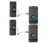 Aundhegrtt 2 Pièces de Verrou de Réfrigérateur à Empreinte Digitale, Sécurité Enfant, Sans Perçage, Verrou Biométrique pour Adultes et Adolescents, USB D'Urgence