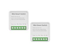 Aundhegrtt 2PCS Mini Interrupteur Intelligent 16A Module Relais WiFi Interrupteur Intelligent Interrupteur Sans Commande Vocale pour Automatisation de Maison Intelligente