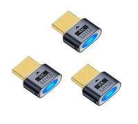 Aundhegrtt 3Pcs Adaptateur D'Affichage Virtuel Headless 4K HDTV Prend en Charge Une Résolution Maximale de 4K@60Hz et 1080P@60Hz/120Hz.