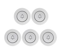 Aundhegrtt 5PCS Bouton de Sonnette Sans 433mhz avec Fonction SOS, Bouton de Panique, Appel D'Urgence, Alarme Sans pour Personnes Âgées