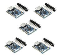 Aundhegrtt 5pièce ESP32C3 Pro Mini Carte de Développement Module Chip -C3FH4 à Bord Fonction WiFi BT Le Connecteur Non Soudé