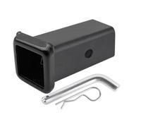 Aundhegrtt Adaptateur D'Attelage de Remorque de 2,5 à 2 Pouces, Réducteur F de 2-1/2" à 2" en Acier au, Manchon Réducteur de 2,5 Pouces à 2 Pouces, Convertisseur Amélioré, Goupille et Clip Inclus