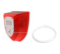 Aundhegrtt Alarme Solaire Portable avec Sirène Sonore et Lumineuse de 129 DB pour la Sécurité des Jardins, Chalets et Propriétés Extérieures.