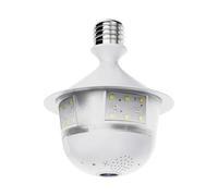 Aundhegrtt Ampoule Caméra WiFi E27 Vision Nocturne en Couleur Complète Voix Bidirectionnelle Caméra de Sécurité WiFi HD 3MP Fisheye Panoramique 360 Degrés