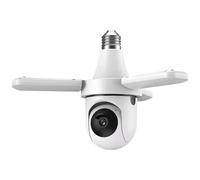 Aundhegrtt Ampoule E27 avec Caméra 3MP, Caméra de Sécurité à Suivi Automatique, Ampoule LED Dimmable, Caméra Sans WiFi 2.4G avec Détection de Mouvement.