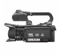 Aundhegrtt Appareil D'Enregistrement Vlog Caméra Vidéo Numérique 6K 64MP Écran Tactile de 4 Pouces Caméscope avec Zoom Numérique 18x pour Diffusion en Direct