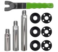 Aundhegrtt Arbre D'Extension pour Meuleuse D'Angle, Tige de Connexion 5/8"-11 avec Clé à Molette Réglable, Kit de Noix de Bride pour Polisseuse de Voiture.