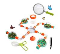 Aundhegrtt Attrape-Insectes pour Enfants, Kit D'Attrape-Insectes avec Filet et Pince à Épiler, Habitat pour Insectes, Jouet D'Extérieur pour Les 4-8 Ans