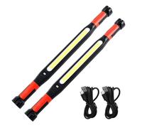 Aundhegrtt Barre de Lumière de Travail LED Rechargeable, Lumière de Travail Magnétique, Barre D'Accessoire de Lumière de Travail Sous Capot pour Réparation Automobile, Pack de 2.