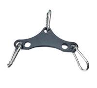Aundhegrtt Barre de Tirage de Machine à Câbles de Fitness avec Plaque Adaptateur Double à Simple Barre Élargisseur Équipement de Musculation