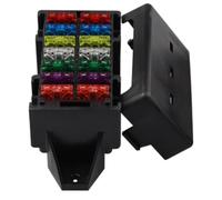 Aundhegrtt Boîte à Fusibles Étanche à Plat de Type Micro Miniature à 14 Voies à Double Rangée avec Porte-Fusible et Terminal à Languette de Fusible.
