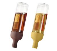 Aundhegrtt Bouteille en Verre pour Café Infusé à Froid 1L Nouvelle Tasse Filtrée Portable pour Café Infusé à Froid Tasse d'eau Froide 2 Pièces