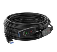 Aundhegrtt Câble D'Extension USB 3.0 Actif de 10 M avec Amplificateur, Câble Prolongateur USB 3.0 de Type A Mâle à