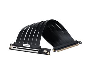 Aundhegrtt Câble Riser PCIE 3.0 X16 20cm pour Carte Vidéo, Adaptateur D'Extension PCI Express Blindé Haute Vitesse Flexible.