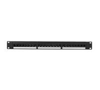 Aundhegrtt Cadre de Distribution Ethernet 24 Ports Panneau de Brassage CAT6 Droit 1U Rack Adaptateur de Câble Réseau RJ45.