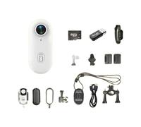Aundhegrtt Caméra d'action Miniature 4K 128 Go Wi-FI Mains avec Enregistrement POV, Accessoires Cyclisme pour Travail, Voyages, Promenades avec Animaux, la Natation et Vélo