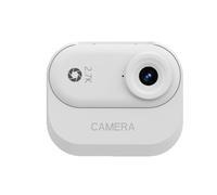 Aundhegrtt Caméra Miniature HD de Poche, Idéale pour Les Sports de Plein Air, Les Animaux de Compagnie, Les Voyages et Le Vélo. Format Compact et Portable, Couleur Blanche.
