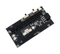 Aundhegrtt Carte Adaptatrice Oculink SFF-8654 vers PCIe X8 pour GPU, Alimentée par Un Câble PCIe 4.0/3.0 Compatible 12 V CC