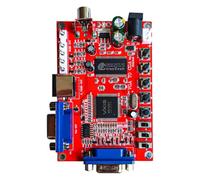 Aundhegrtt Carte de Conversion Vidéo de, Convertisseur Haute Résolution en Basse Résolution, Adaptateur VGA vers RGBS vers AV vers S-Video.