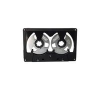Aundhegrtt Cassette Audio Vierge Double Face de 50 Minutes, Bande D'Enregistrement Métallique à Bobine, Boîtier Creux.