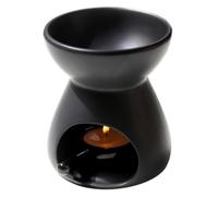 Aundhegrtt Chauffe-Cire en Céramique Fait Main, Support de Diffuseur D'Huiles Essentielles, Veilleuse pour Chambre, Prévention de la Combustion à Sec, Brûleur pour Yoga et Spa.