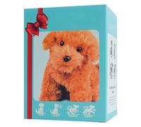Aundhegrtt Chiot en Peluche Électrique, Chiot Blanc en Peluche, Chiot Robot Qui Fait du Bruit, Cadeau d'anniversaire.