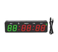 Aundhegrtt Chronomètre Numérique de Gym Portable en Mode HIIT avec Compte à Rebours et Compte à l'augmentation, Chronomètre de Fitness Rechargeable pour Le Sport.