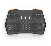 Aundhegrtt Clavier sans Miniature 2,4 GHz sans Rétroéclairage avec Pavé Tactile, Télécommande et Souris Aérienne en Anglais pour Boîtier TV Android et PC