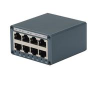 Aundhegrtt Commutateur Ethernet Industriel DIN-Rail Gigabit de Taille Mini 10/100/1000Mbps avec 8 Ports RJ45.