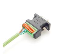Aundhegrtt Connecteur DB9 sans Soudure à 9 Broches vers Bornier à Sertir à Ressort, Adaptateur de Connexion DB9
