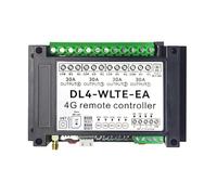 Aundhegrtt Contrôleur Intelligent sans 4G LTE 30A Sortie Relais 4 Canaux SMS GSM APP Télécommande pour Ouvre-Porte de Portail